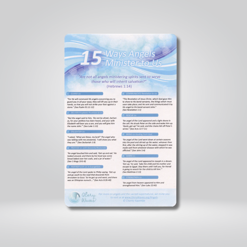 15 Ways Angels Minister To Us Card