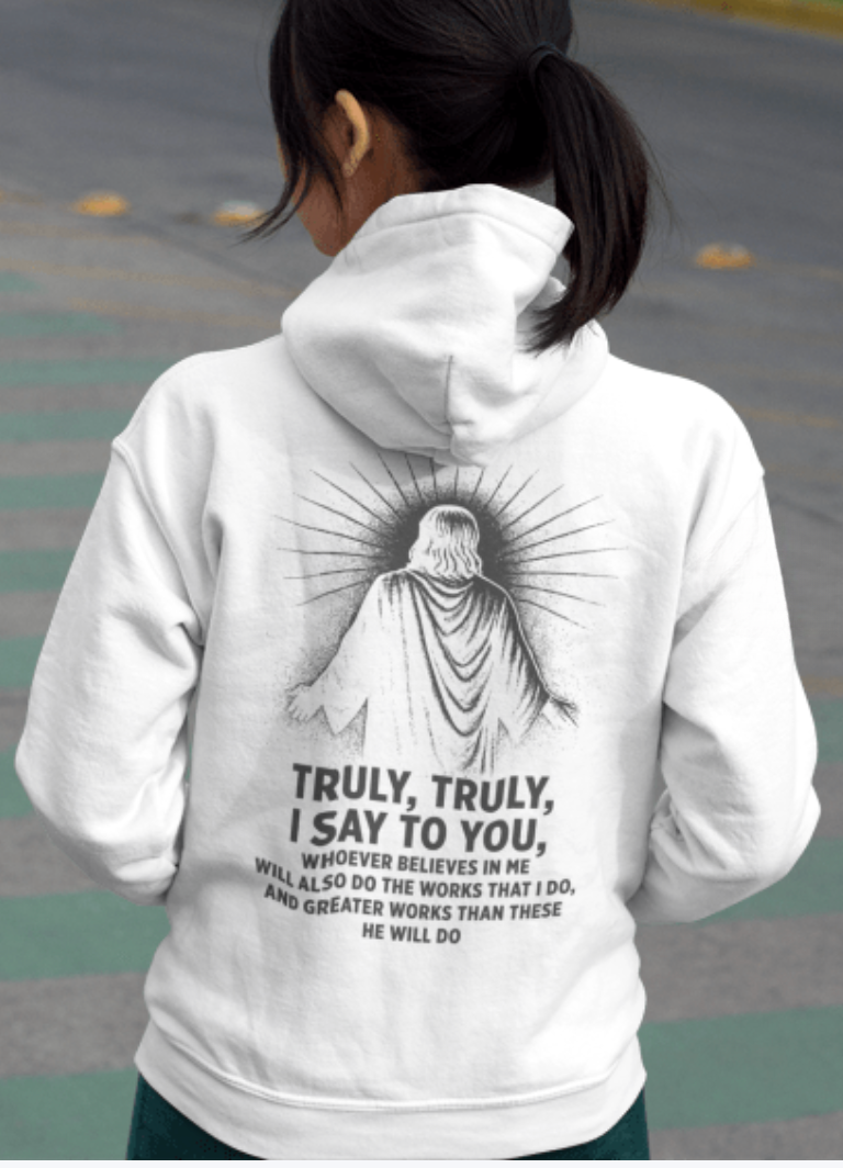 Greater Things White Hoodie