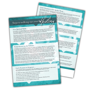 Steps To Walking Out Your Healing Card PDF