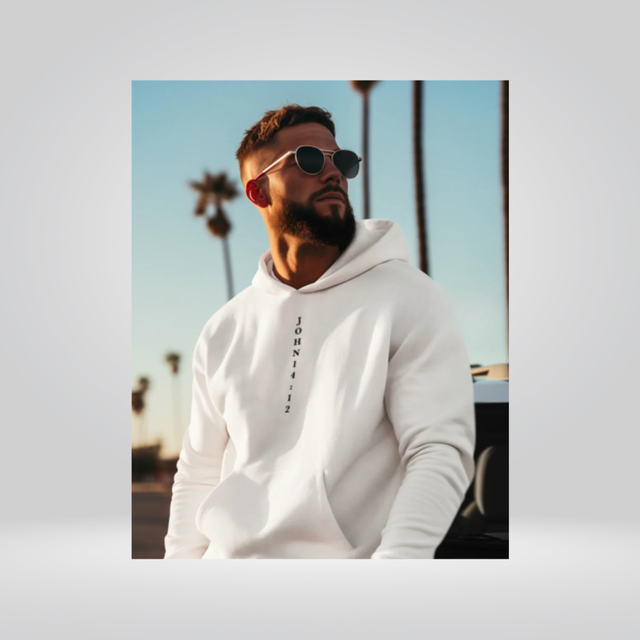 Greater Things White Hoodie