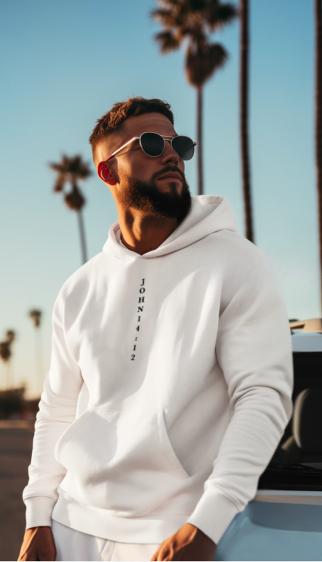 Greater Things White Hoodie