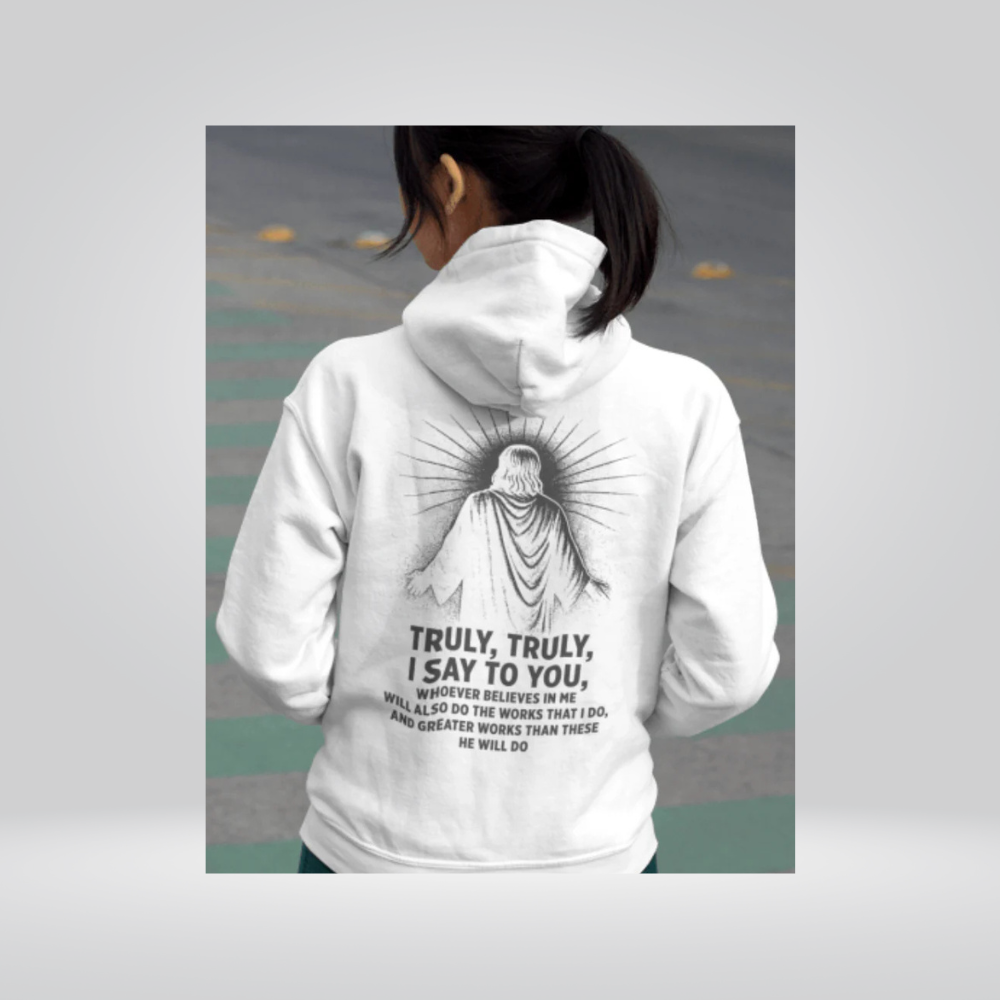 Greater Things White Hoodie